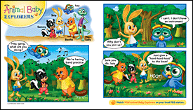 June 2011 Wild Animal Baby Explorers Cartoon