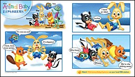December/January 2010 Wild Animal Baby Explorers Cartoon