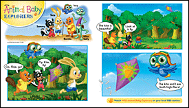 march 2011 Wild Animal Baby Explorers Cartoon