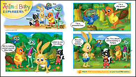 February 2011 Wild Animal Baby Explorers Cartoon