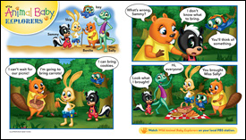 wild animal baby explorers cartoon from june 2012 issue
