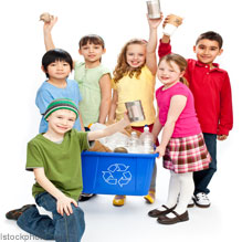 kids recycling