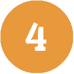 sunflower gold circle with number 4