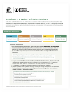 Eco-Schools U.S. Action Card Points Guidance