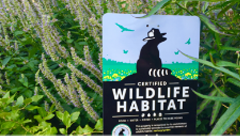 Certified Wildlife Habitat sign