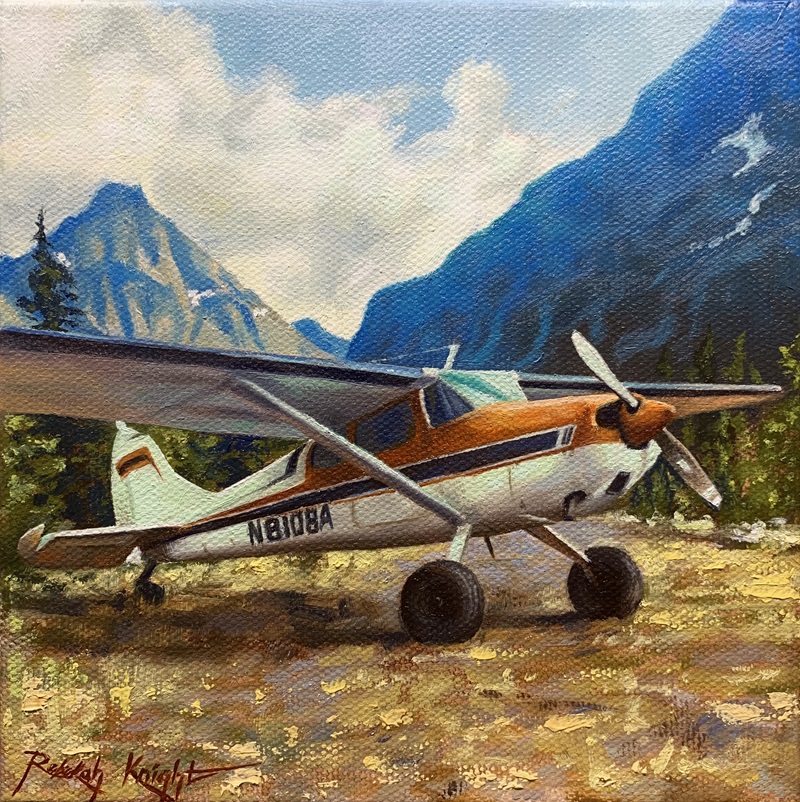 'Cessna 170' Rebekah Knight Wildlife Art.