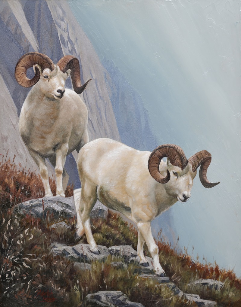 'Finest of the Frontier' Rebekah Knight Wildlife Art.