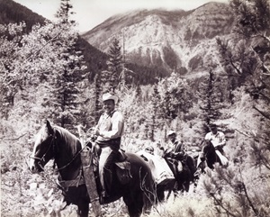 Mandela's grandfather hunting in the Bob Marshall Wilderness