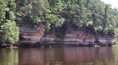 Wisconsin Dells sandstone formations